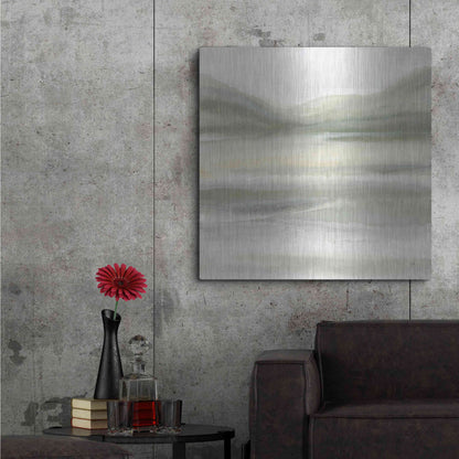 Luxe Metal Art 'Valleyscape IV' by Chris Paschke, Metal Wall Art,36x36