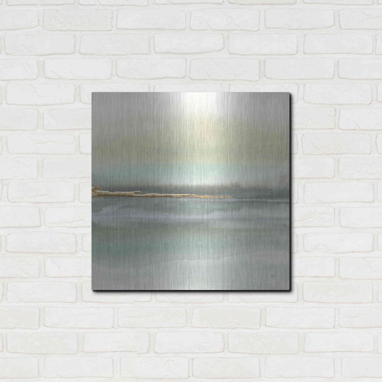 Luxe Metal Art 'Gold Earth II' by Chris Paschke, Metal Wall Art,24x24
