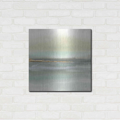 Luxe Metal Art 'Gold Earth II' by Chris Paschke, Metal Wall Art,24x24
