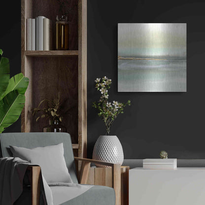 Luxe Metal Art 'Gold Earth II' by Chris Paschke, Metal Wall Art,24x24