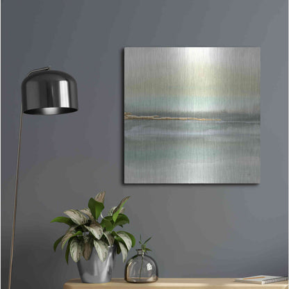 Luxe Metal Art 'Gold Earth II' by Chris Paschke, Metal Wall Art,24x24