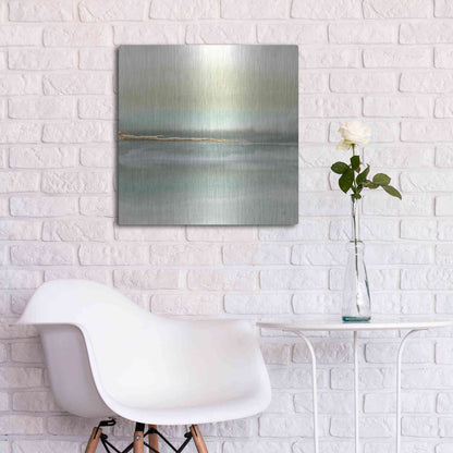 Luxe Metal Art 'Gold Earth II' by Chris Paschke, Metal Wall Art,24x24