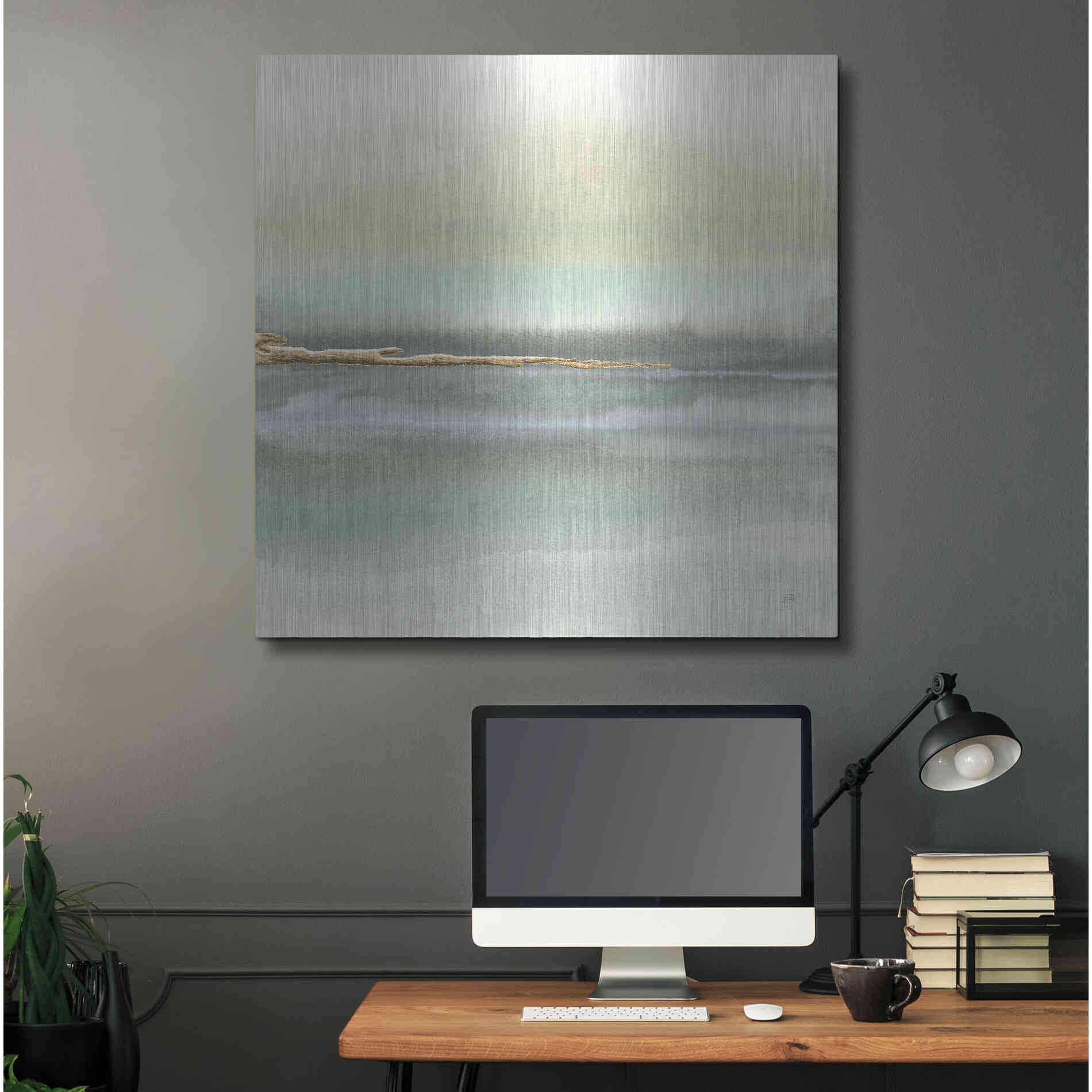 Luxe Metal Art 'Gold Earth II' by Chris Paschke, Metal Wall Art,36x36