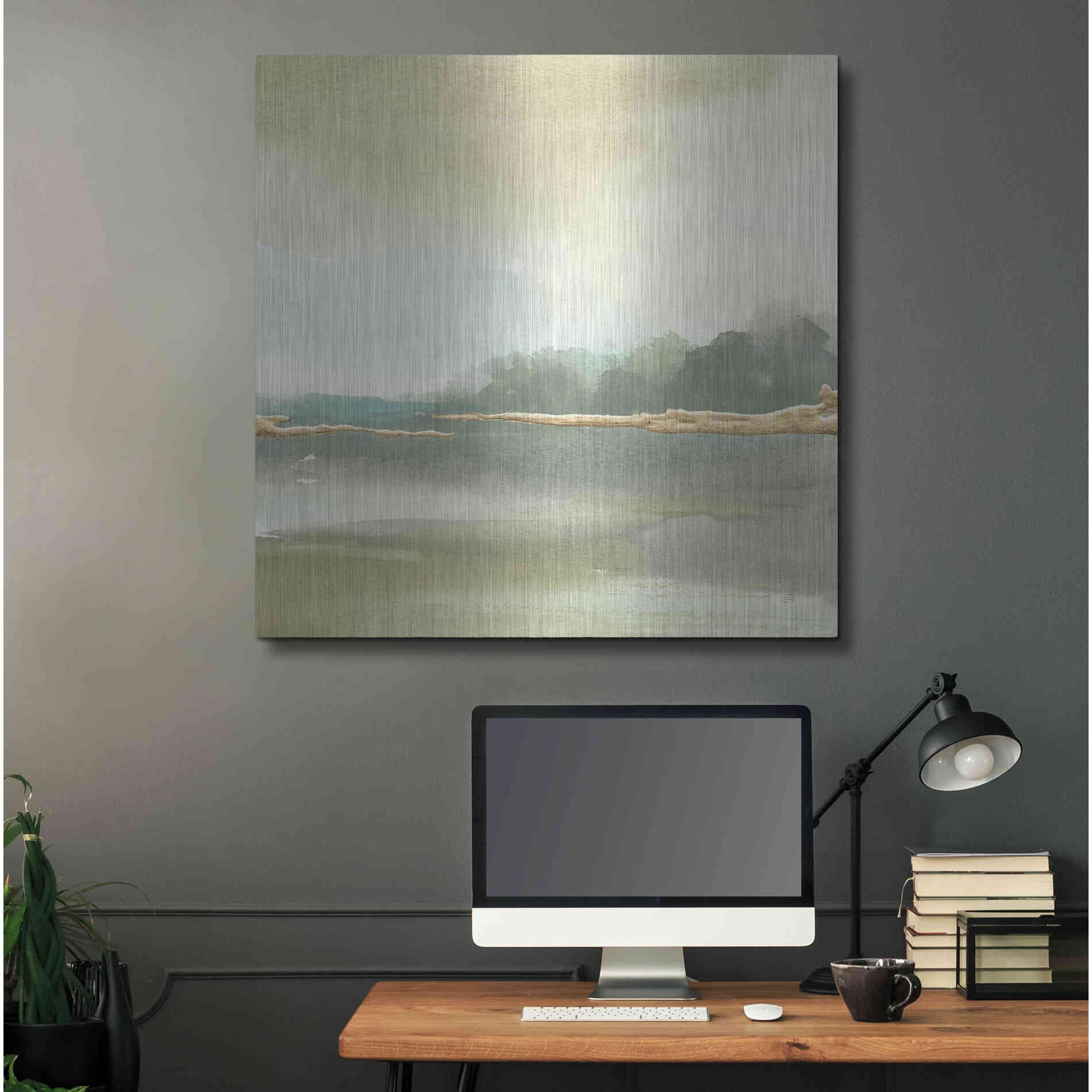 Luxe Metal Art 'Gold Earth III' by Chris Paschke, Metal Wall Art,36x36