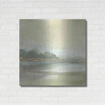 Luxe Metal Art 'Gold Earth IV' by Chris Paschke, Metal Wall Art,36x36