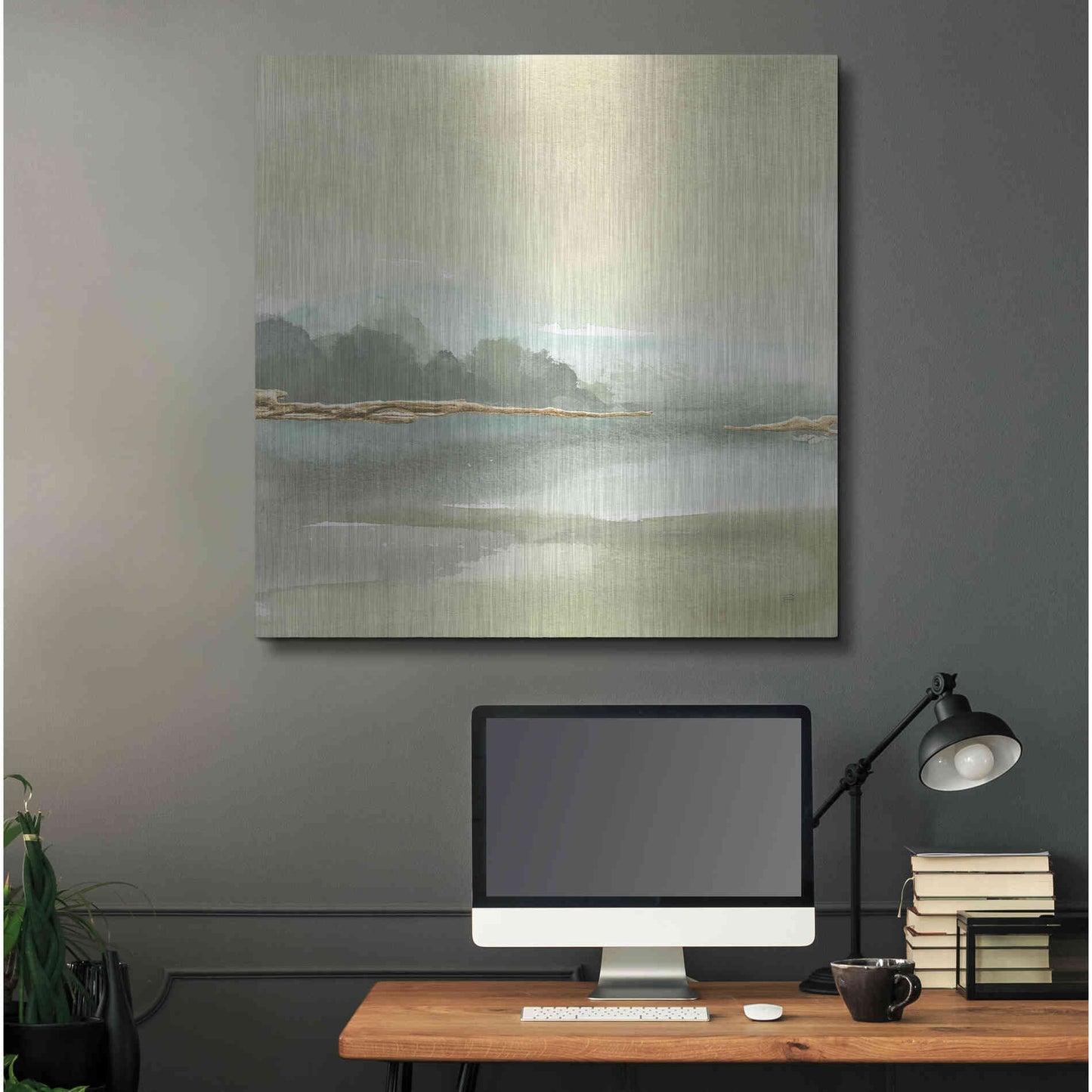 Luxe Metal Art 'Gold Earth IV' by Chris Paschke, Metal Wall Art,36x36