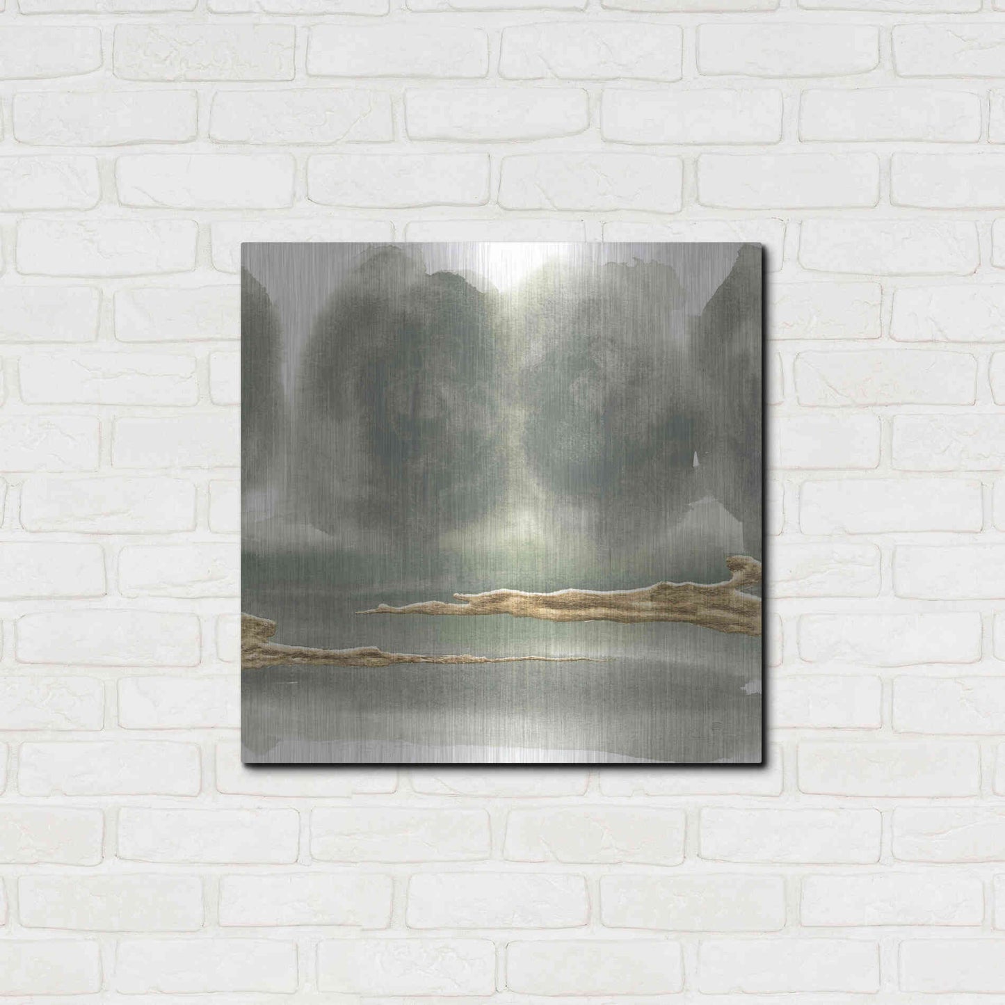 Luxe Metal Art 'Gold Earth V' by Chris Paschke, Metal Wall Art,24x24