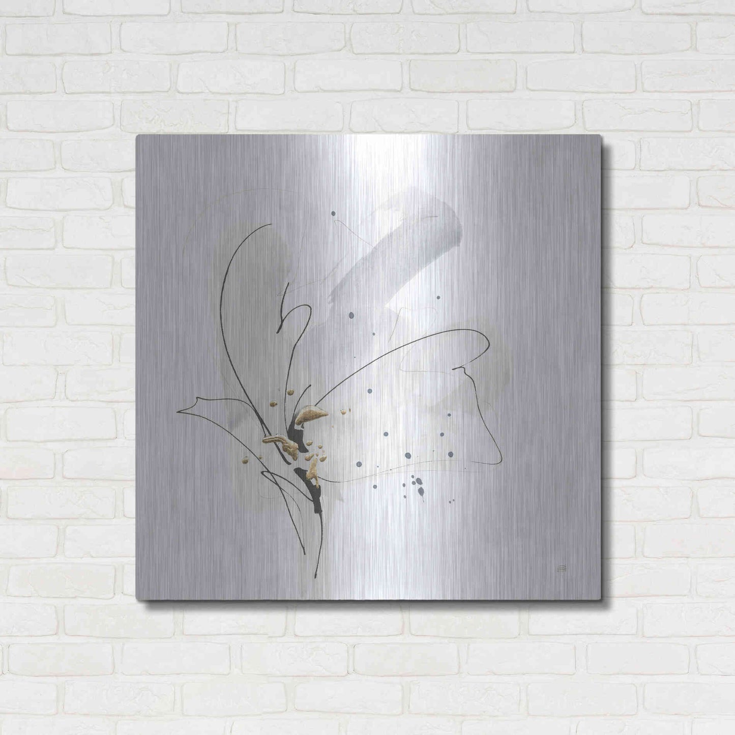 Luxe Metal Art 'Cool Gray II' by Chris Paschke, Metal Wall Art,36x36
