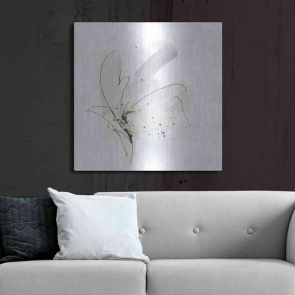 Luxe Metal Art 'Cool Gray II' by Chris Paschke, Metal Wall Art,36x36