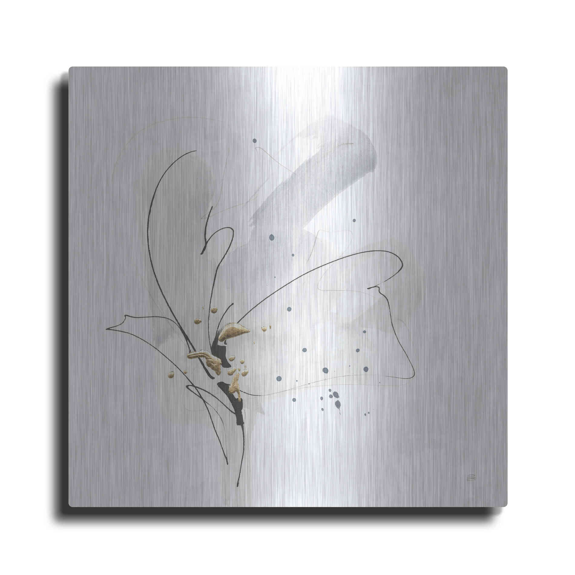 Luxe Metal Art 'Cool Gray II' by Chris Paschke, Metal Wall Art