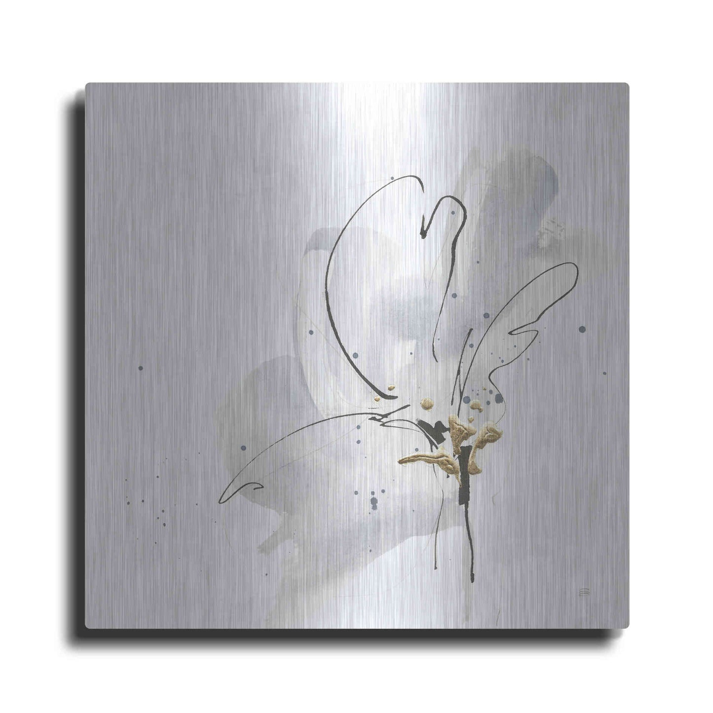 Luxe Metal Art 'Cool Gray III' by Chris Paschke, Metal Wall Art