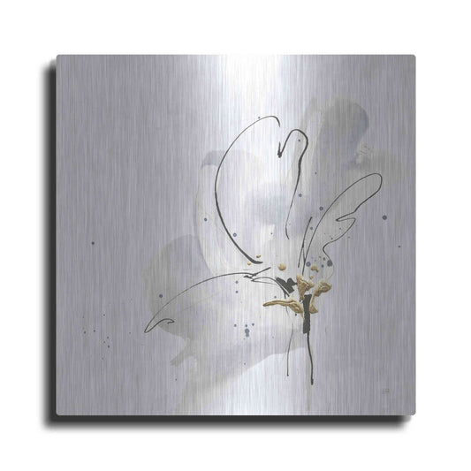 Luxe Metal Art 'Cool Gray III' by Chris Paschke, Metal Wall Art