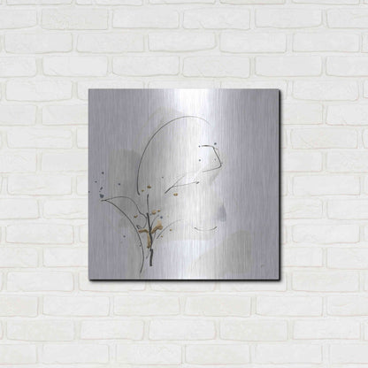 Luxe Metal Art 'Cool Gray IV' by Chris Paschke, Metal Wall Art,24x24