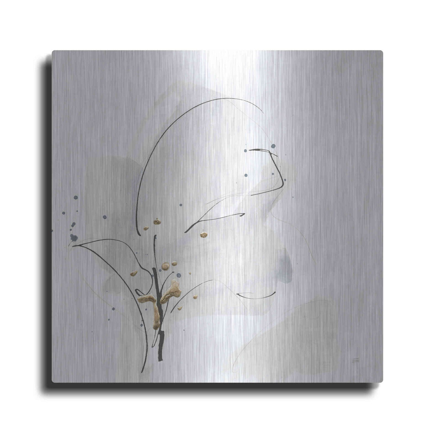 Luxe Metal Art 'Cool Gray IV' by Chris Paschke, Metal Wall Art