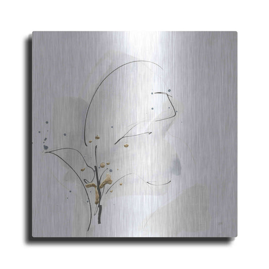 Luxe Metal Art 'Cool Gray IV' by Chris Paschke, Metal Wall Art