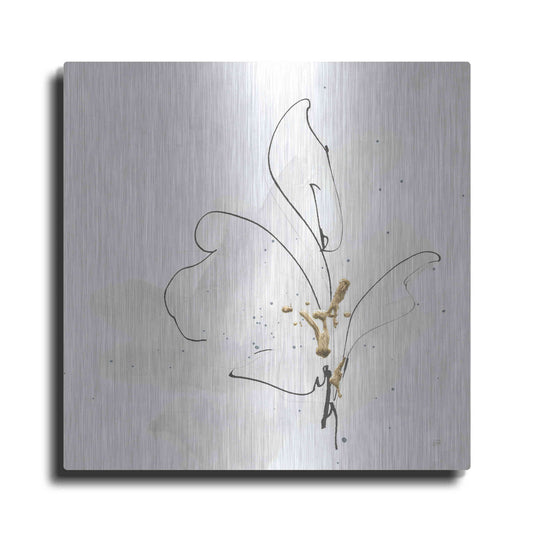 Luxe Metal Art 'Cool Gray V' by Chris Paschke, Metal Wall Art