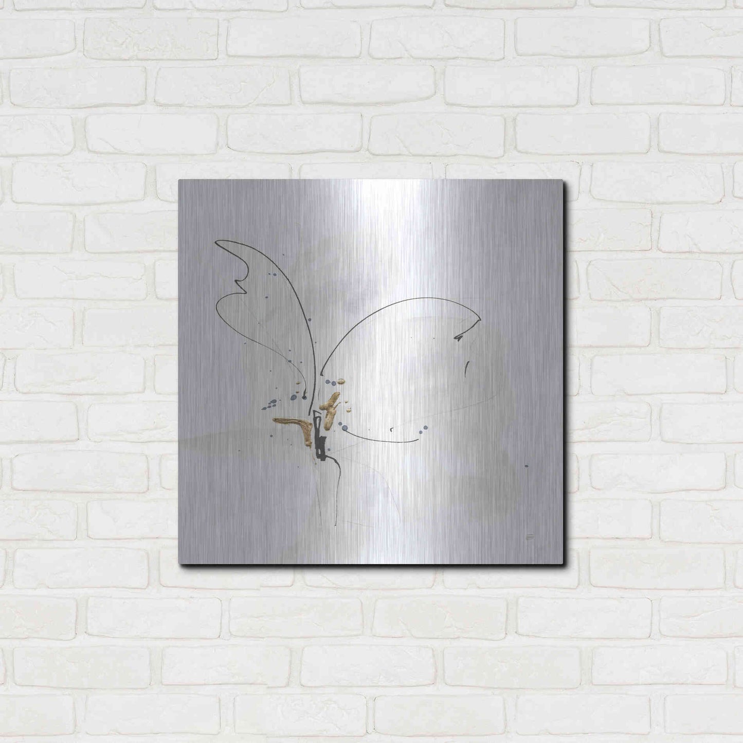 Luxe Metal Art 'Cool Gray VI' by Chris Paschke, Metal Wall Art,24x24