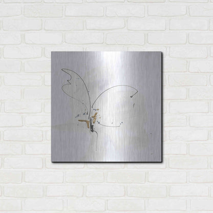 Luxe Metal Art 'Cool Gray VI' by Chris Paschke, Metal Wall Art,24x24