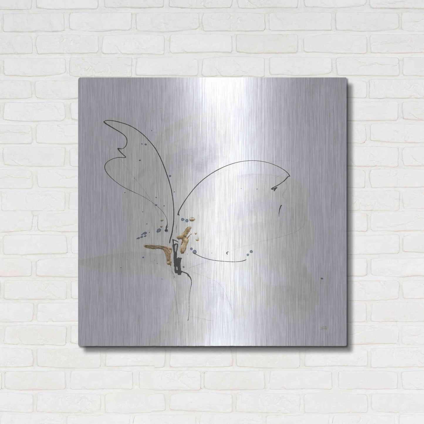 Luxe Metal Art 'Cool Gray VI' by Chris Paschke, Metal Wall Art,36x36