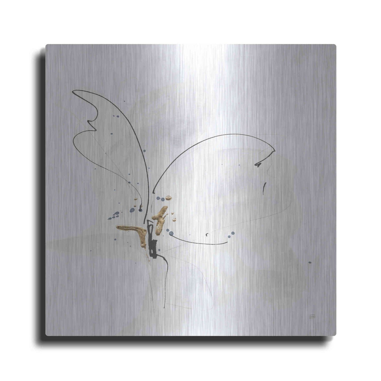 Luxe Metal Art 'Cool Gray VI' by Chris Paschke, Metal Wall Art