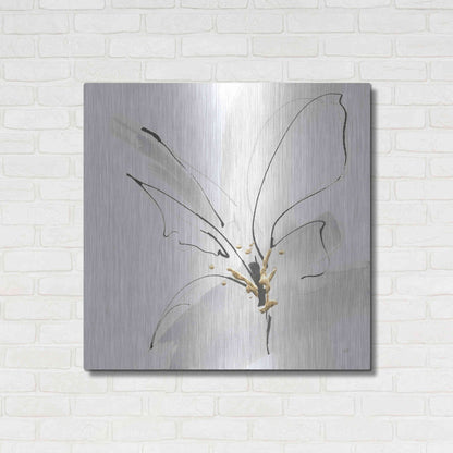Luxe Metal Art 'Cool Gray VII' by Chris Paschke, Metal Wall Art,36x36