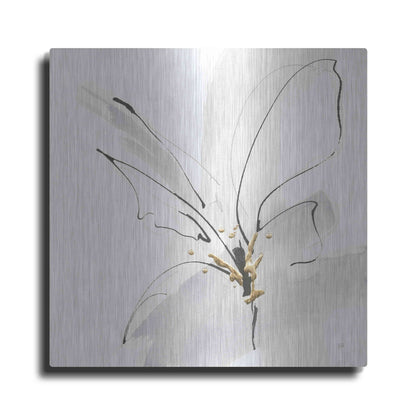 Luxe Metal Art 'Cool Gray VII' by Chris Paschke, Metal Wall Art