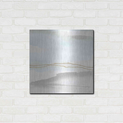 Luxe Metal Art 'Gold Horizon II' by Chris Paschke, Metal Wall Art,24x24