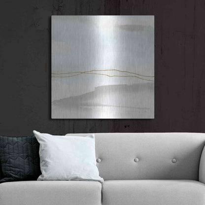 Luxe Metal Art 'Gold Horizon II' by Chris Paschke, Metal Wall Art,36x36