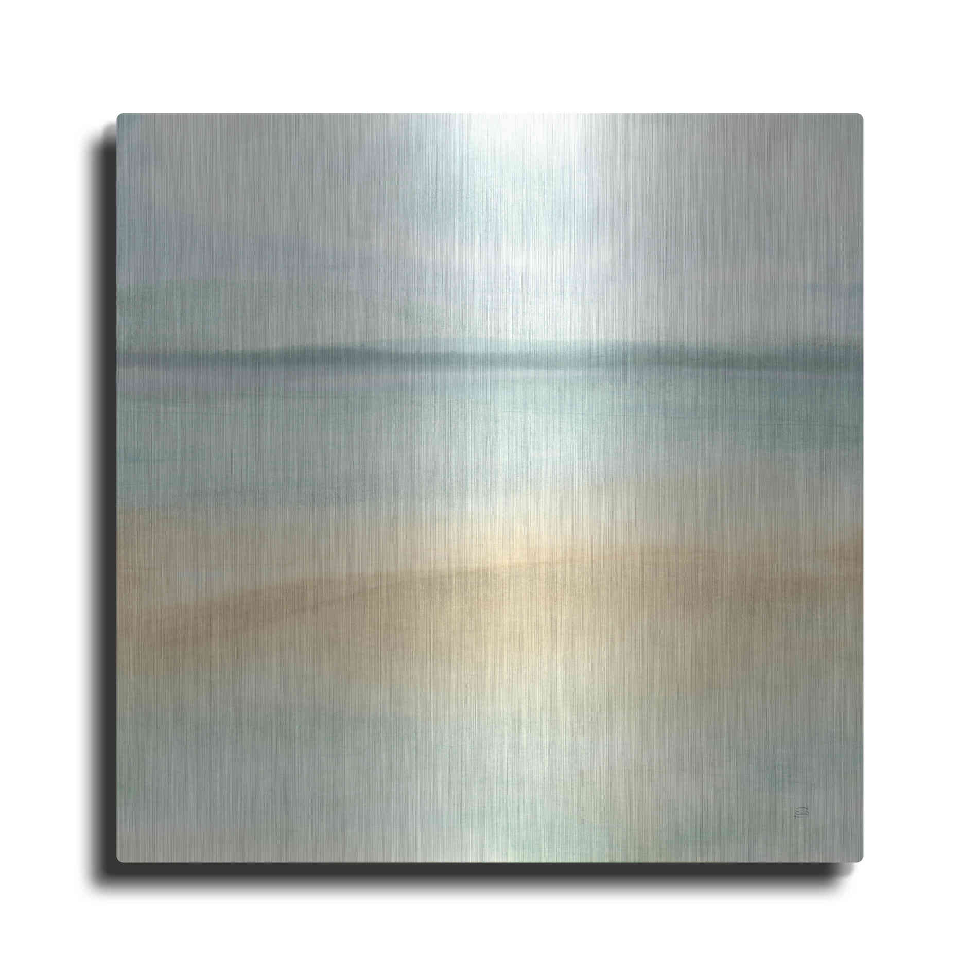 Luxe Metal Art 'Mint and Sand I' by Chris Paschke, Metal Wall Art