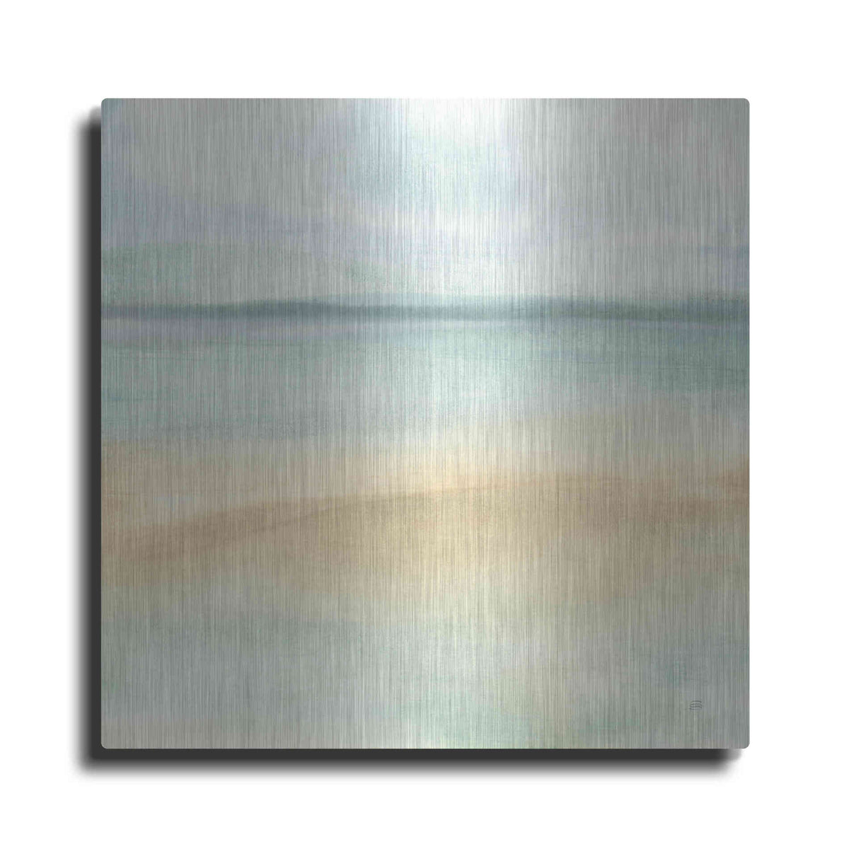 Luxe Metal Art 'Mint and Sand I' by Chris Paschke, Metal Wall Art