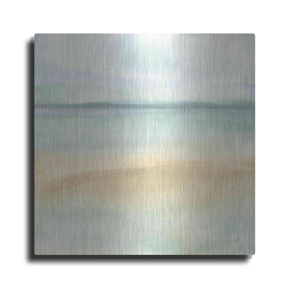 Luxe Metal Art 'Mint and Sand I' by Chris Paschke, Metal Wall Art