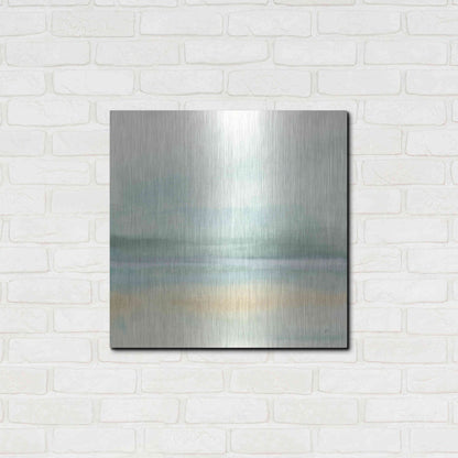 Luxe Metal Art 'Mint and Sand II' by Chris Paschke, Metal Wall Art,24x24