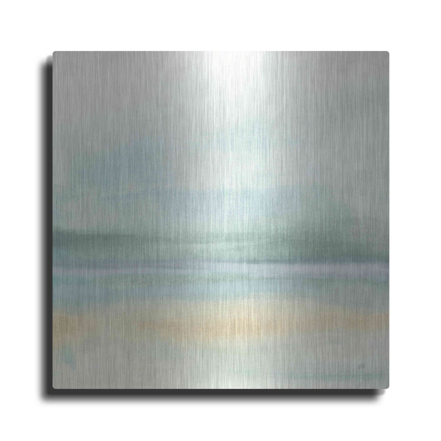 Luxe Metal Art 'Mint and Sand II' by Chris Paschke, Metal Wall Art