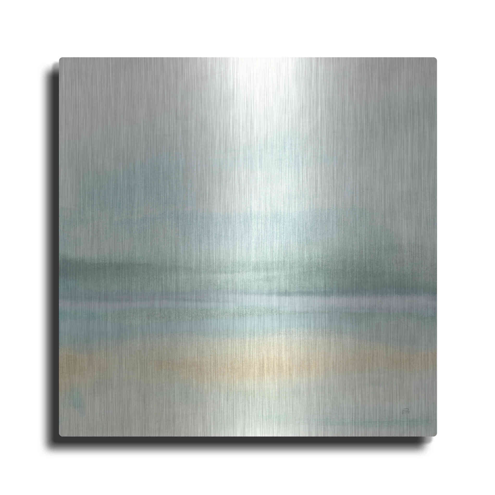 Luxe Metal Art 'Mint and Sand II' by Chris Paschke, Metal Wall Art