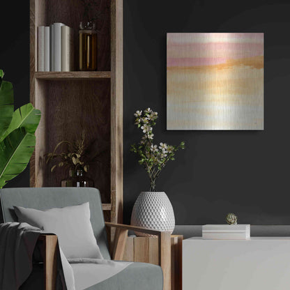 Luxe Metal Art 'Turmeric and Sand II' by Chris Paschke, Metal Wall Art,24x24