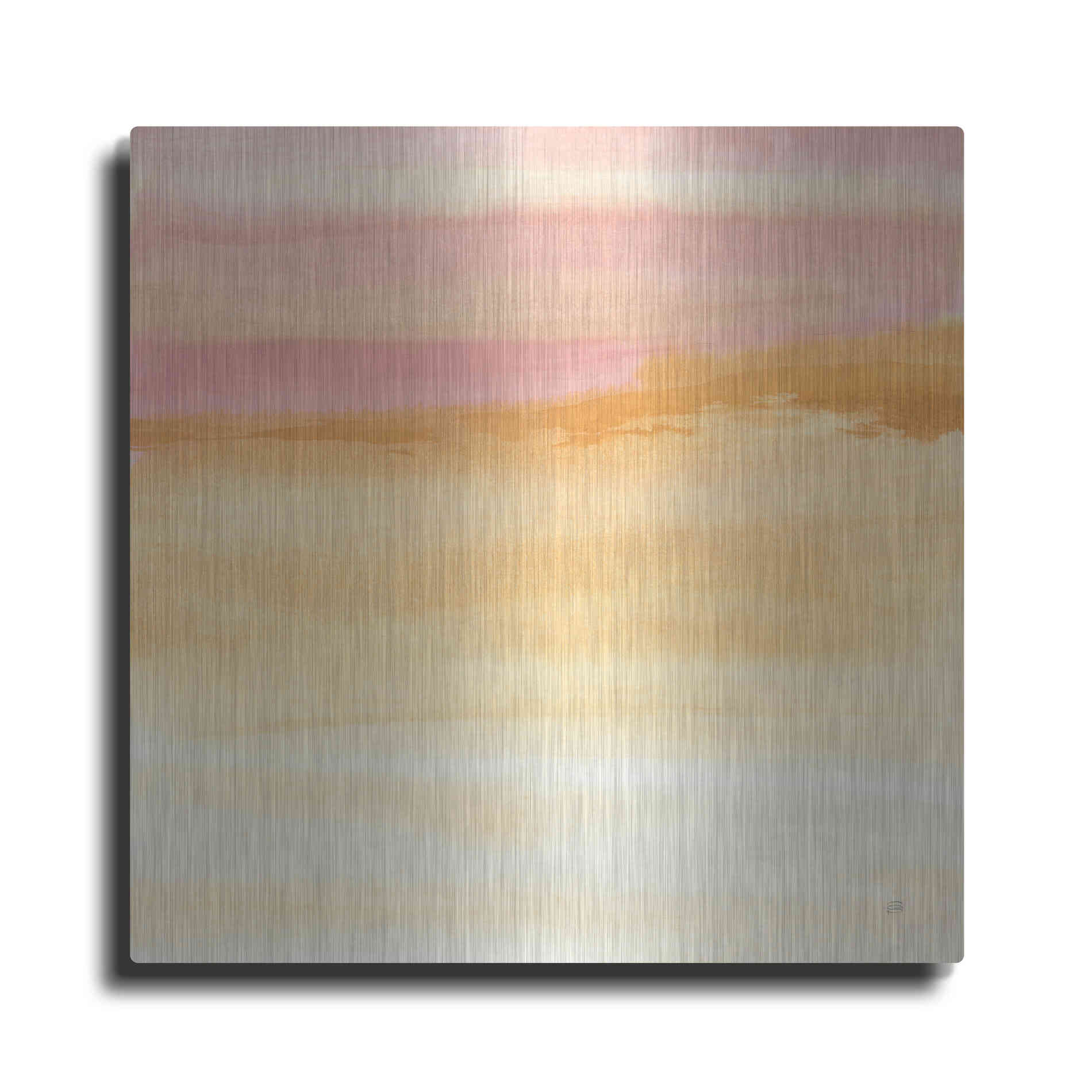 Luxe Metal Art 'Turmeric and Sand II' by Chris Paschke, Metal Wall Art