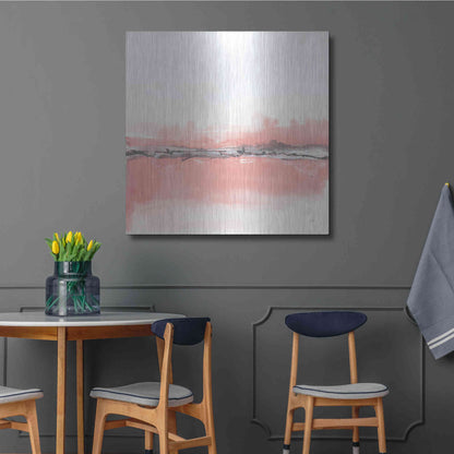 Luxe Metal Art 'Gray Cantaloupe II' by Chris Paschke, Metal Wall Art,36x36