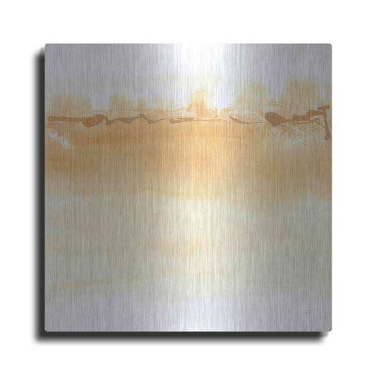 Luxe Metal Art 'Neutral Turmeric II' by Chris Paschke, Metal Wall Art