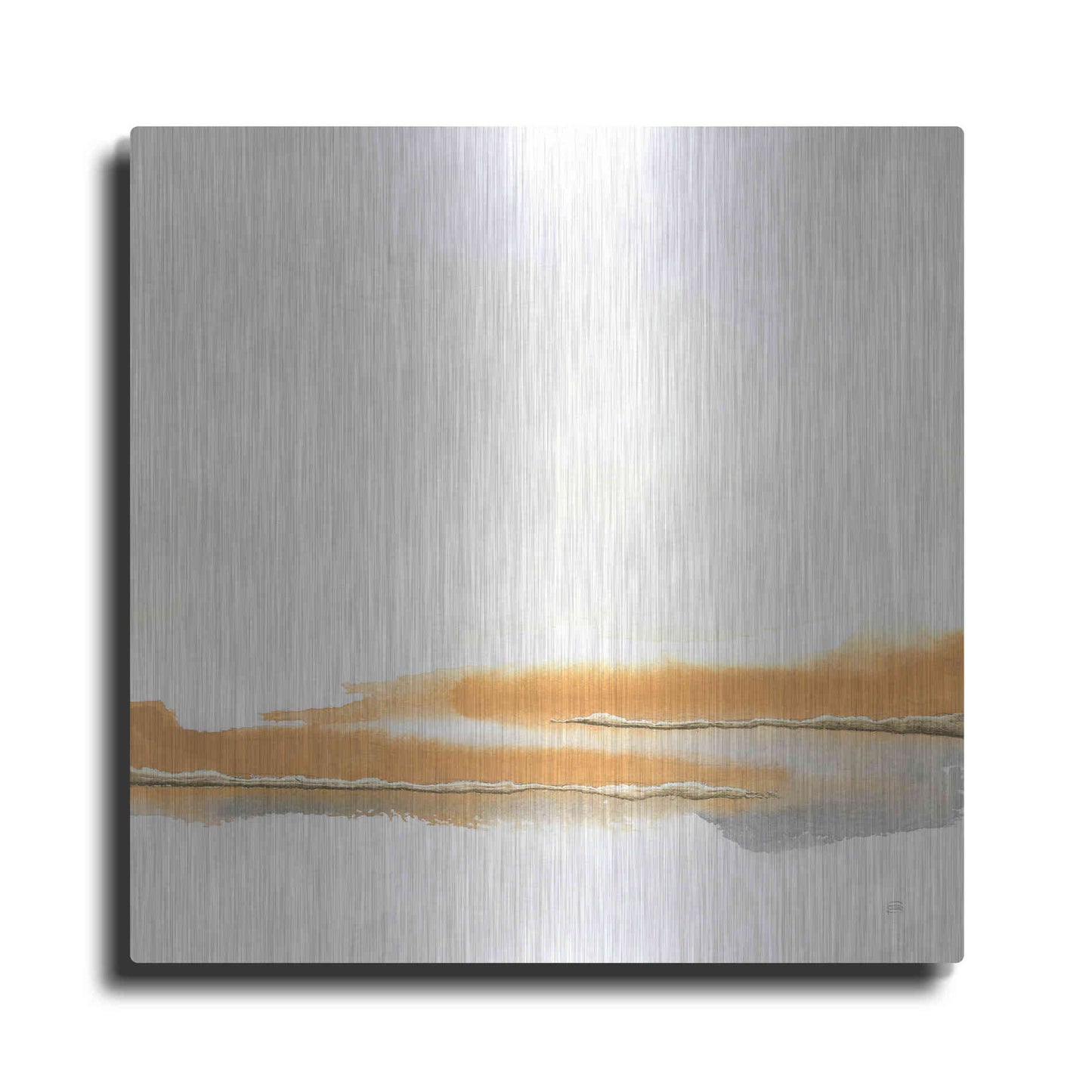 Luxe Metal Art 'Turmeric and Gold II' by Chris Paschke, Metal Wall Art