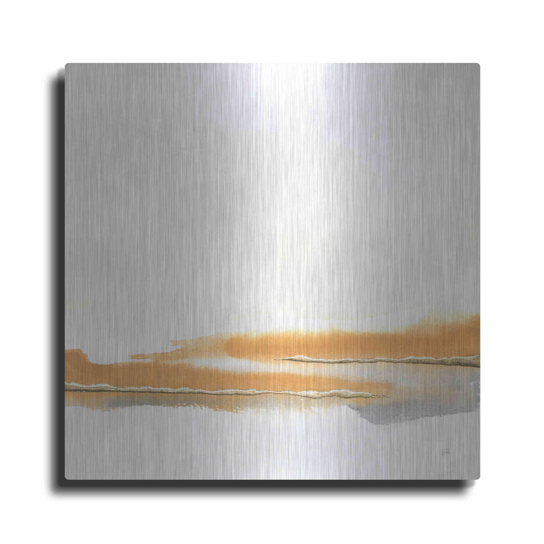Luxe Metal Art 'Turmeric and Gold II' by Chris Paschke, Metal Wall Art