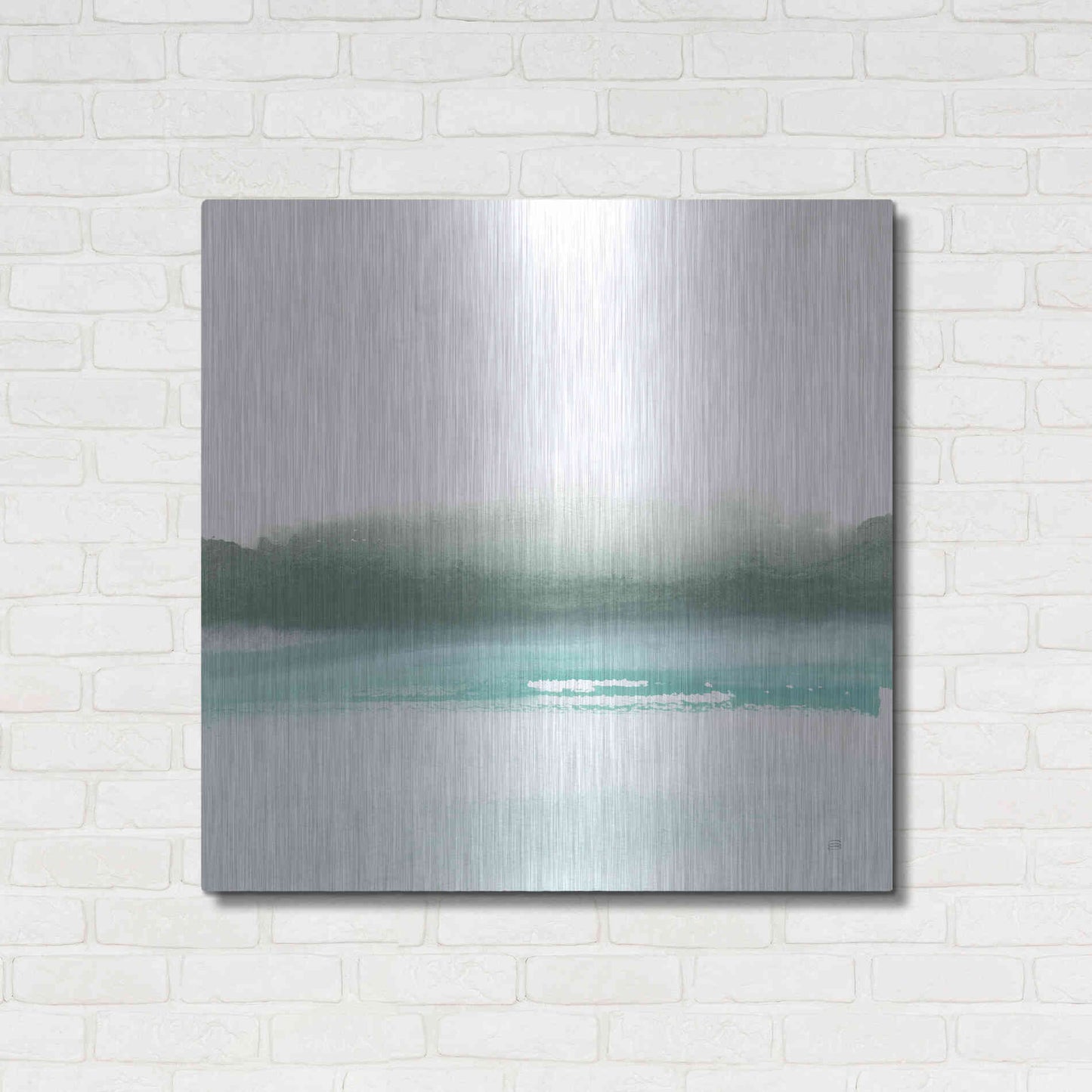 Luxe Metal Art 'Empowering Mint I' by Chris Paschke, Metal Wall Art,36x36