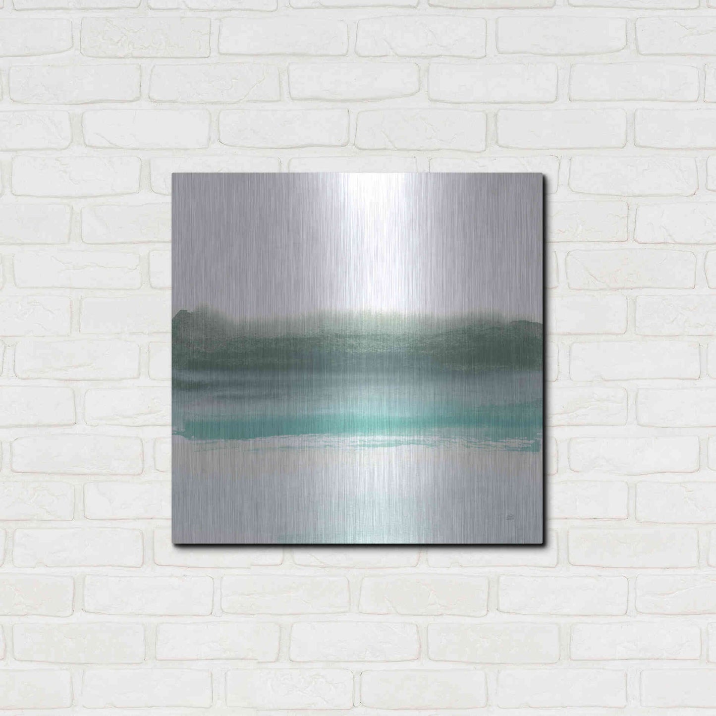Luxe Metal Art 'Empowering Mint II' by Chris Paschke, Metal Wall Art,24x24