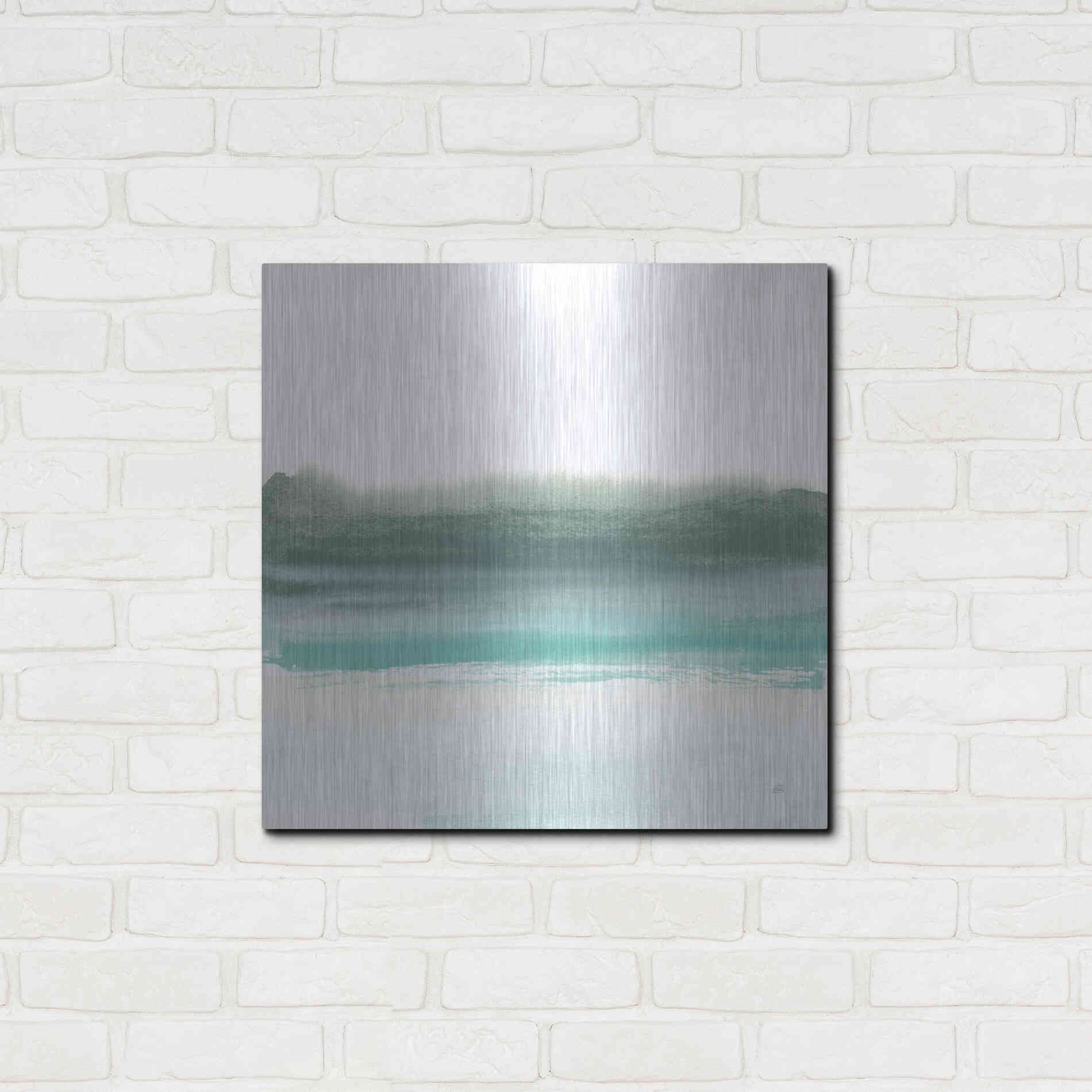 Luxe Metal Art 'Empowering Mint II' by Chris Paschke, Metal Wall Art,24x24