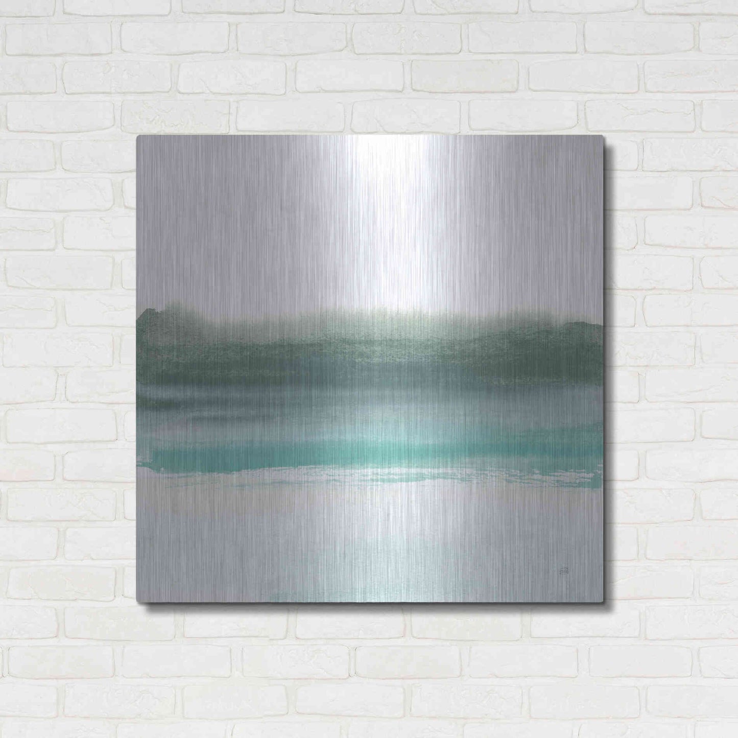 Luxe Metal Art 'Empowering Mint II' by Chris Paschke, Metal Wall Art,36x36