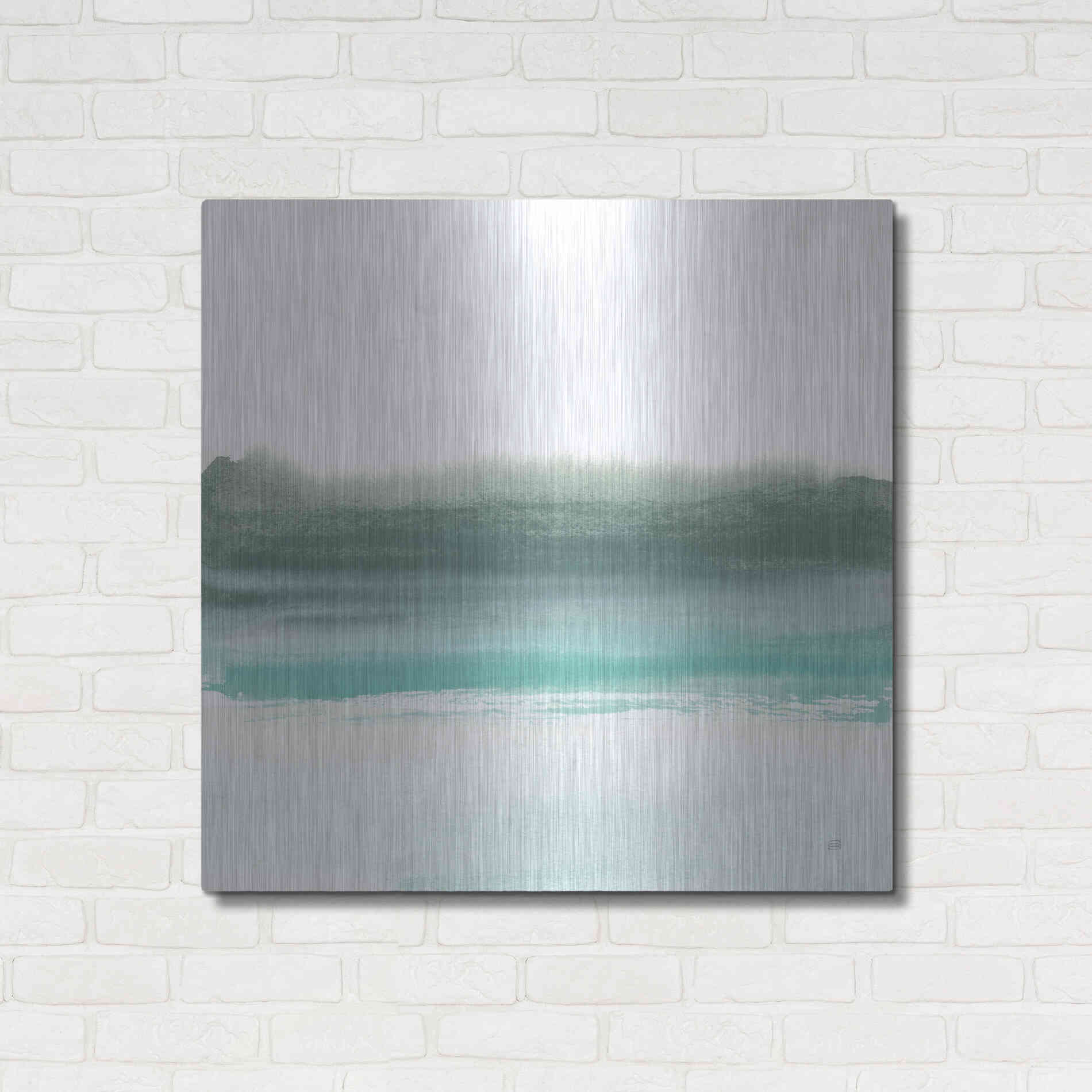 Luxe Metal Art 'Empowering Mint II' by Chris Paschke, Metal Wall Art,36x36