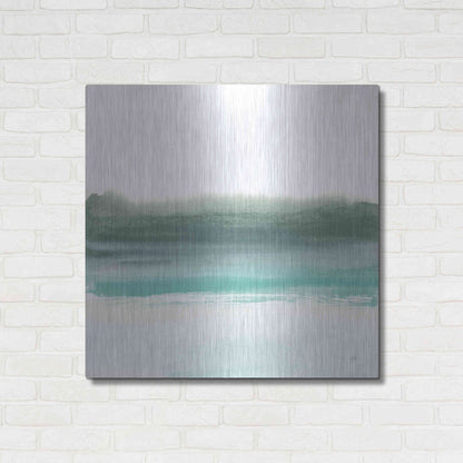 Luxe Metal Art 'Empowering Mint II' by Chris Paschke, Metal Wall Art,36x36