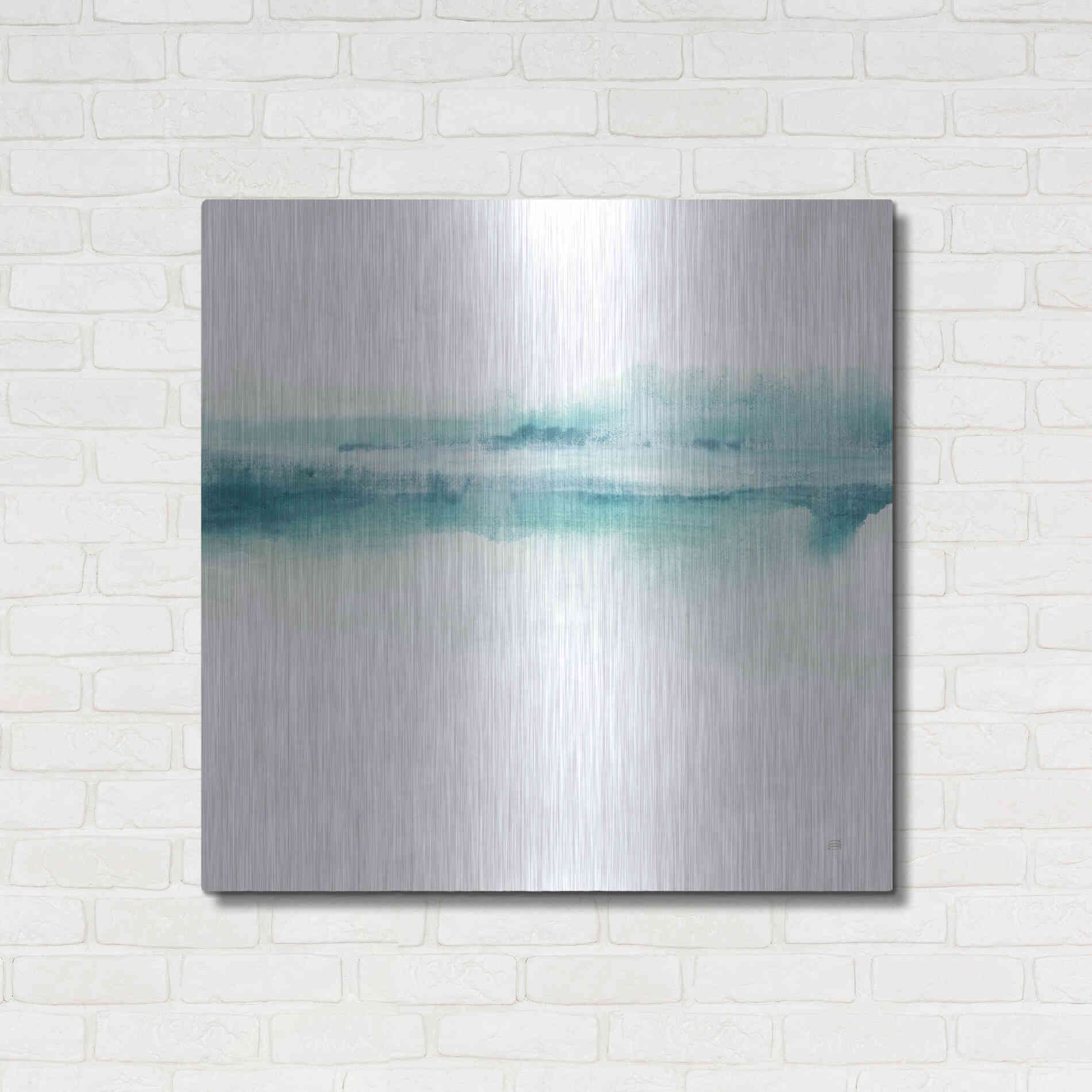 Luxe Metal Art 'Tint Mint I' by Chris Paschke, Metal Wall Art,36x36