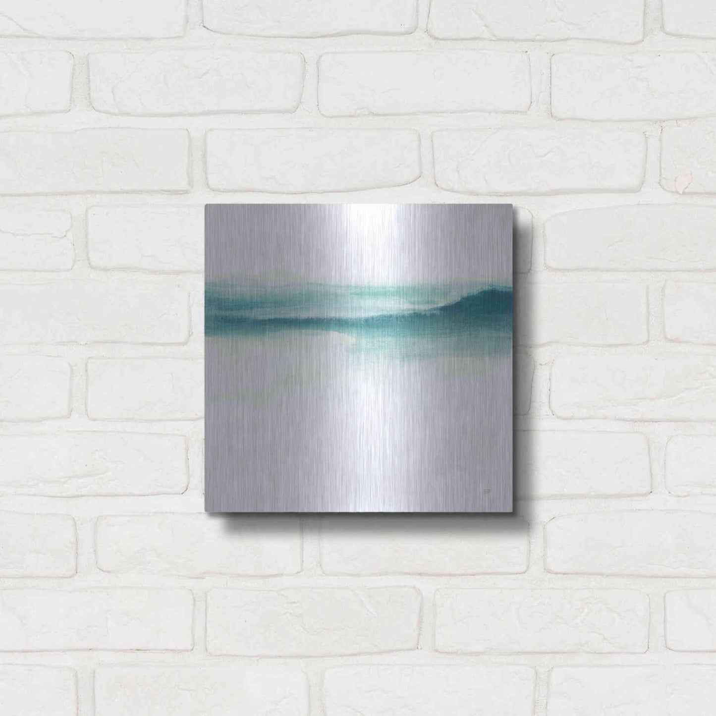 Luxe Metal Art 'Tint Mint II' by Chris Paschke, Metal Wall Art,12x12