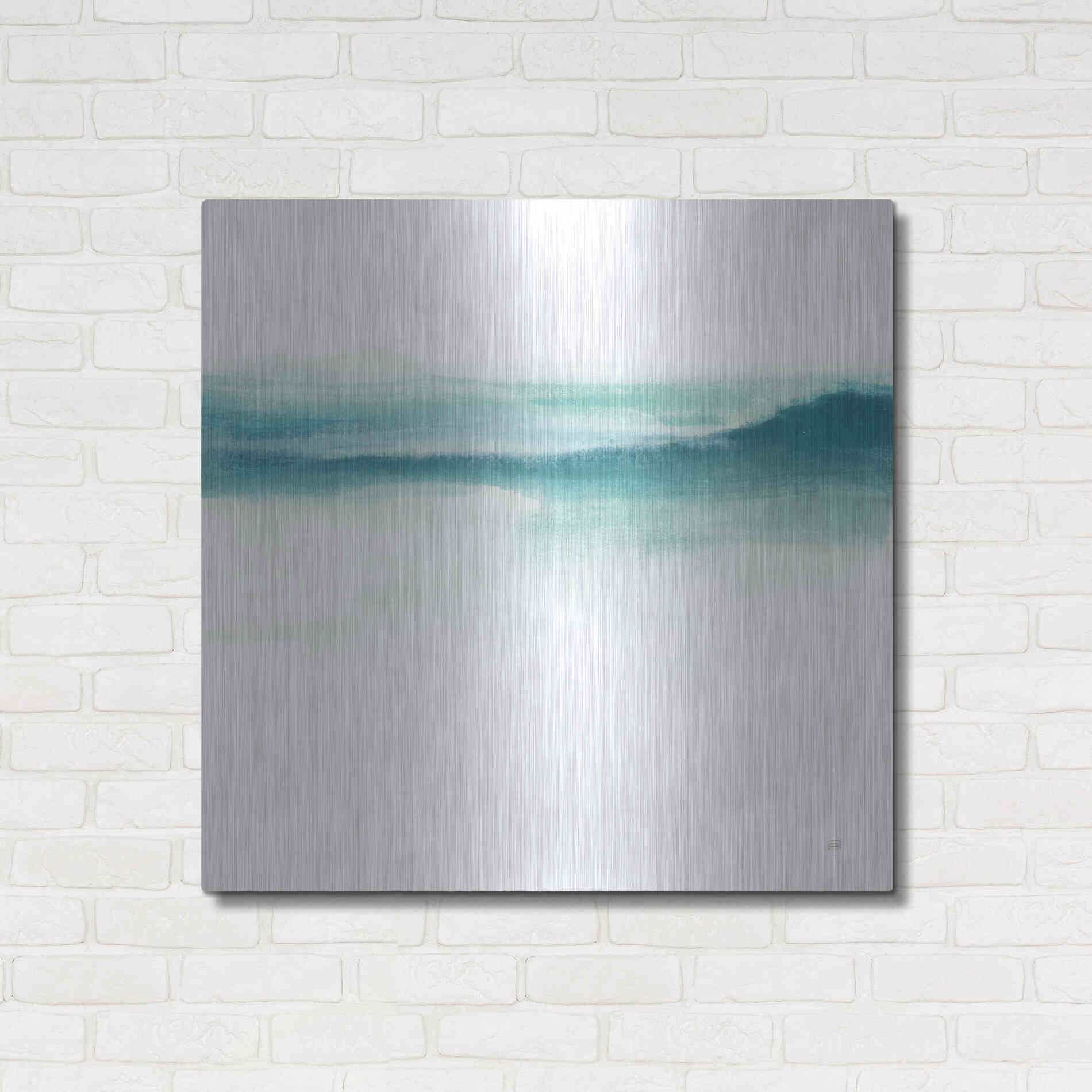 Luxe Metal Art 'Tint Mint II' by Chris Paschke, Metal Wall Art,36x36