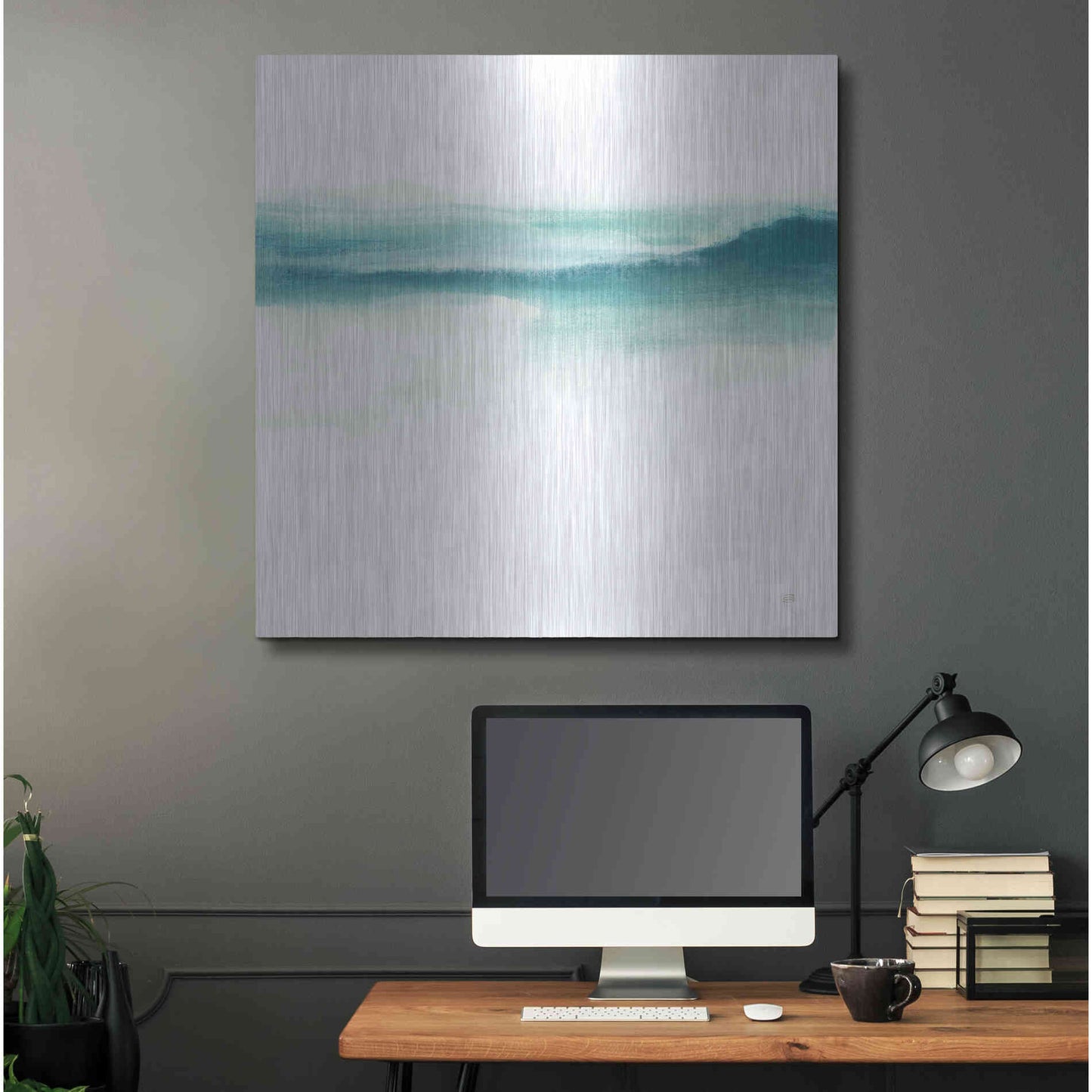 Luxe Metal Art 'Tint Mint II' by Chris Paschke, Metal Wall Art,36x36